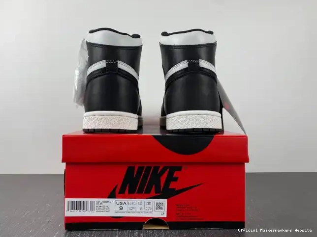 Official Maikesneakers High 85 White BQ4422-001 Jordan 1 Retro Black (2023) 0515